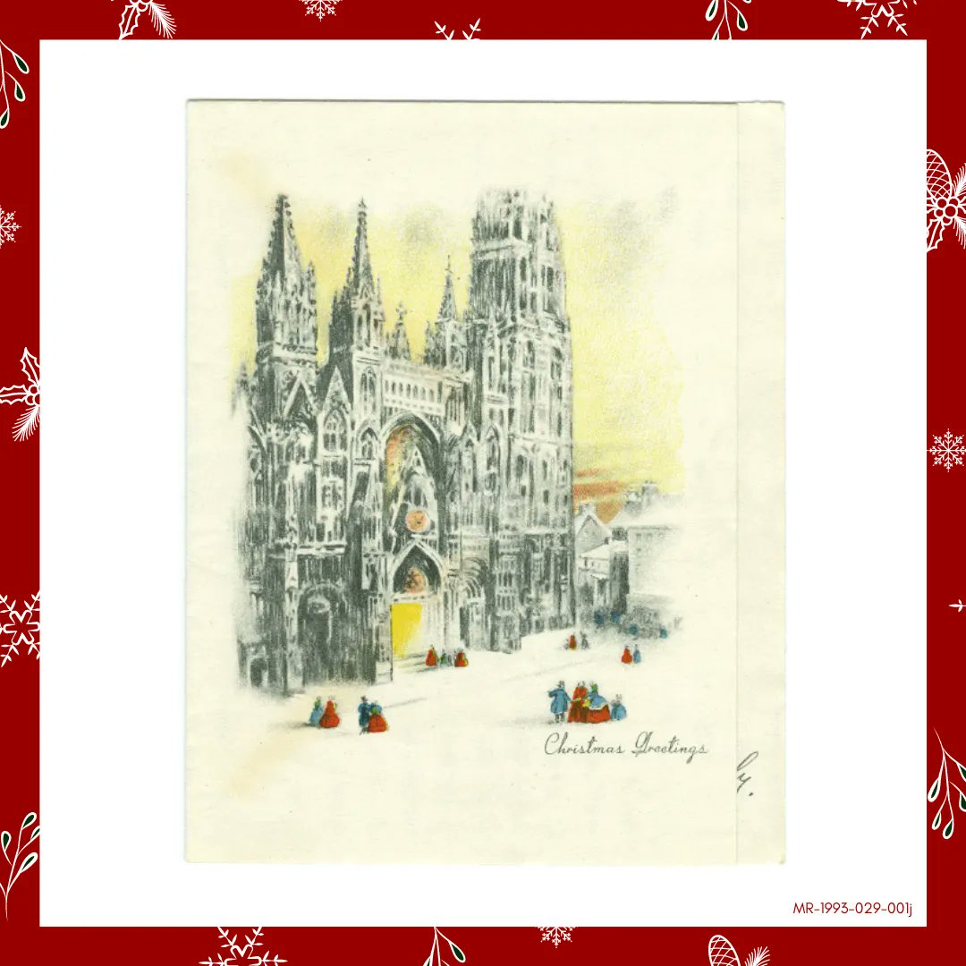 On Day 23 of our Holiday Card Advent Calendar we are visiting Notre Dame!