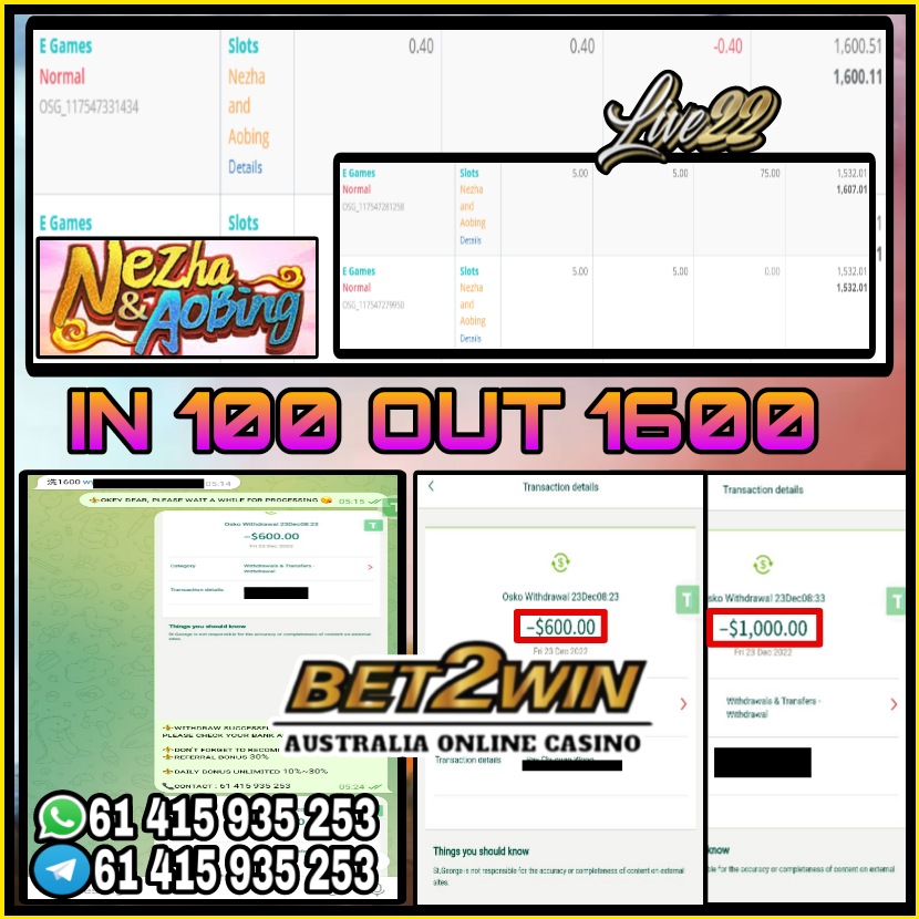 2win_bet's tweet photo. ⚜️Bet2Win Aus Online Casino⚜️

🔮Game Menu
:LIVE22~ NEZHA AND AOBING
 IN
:$100
Withdraw
:$1600

Welcome Bonus 100%
Daily Bonus Unlimited 10%~30%

Contact us
:https://t.co/TkZPYlGiAc

#Australia #Australian #GamblingTwitter #onlinecasino #onlinepoker https://t.co/fQrp8vCF2h