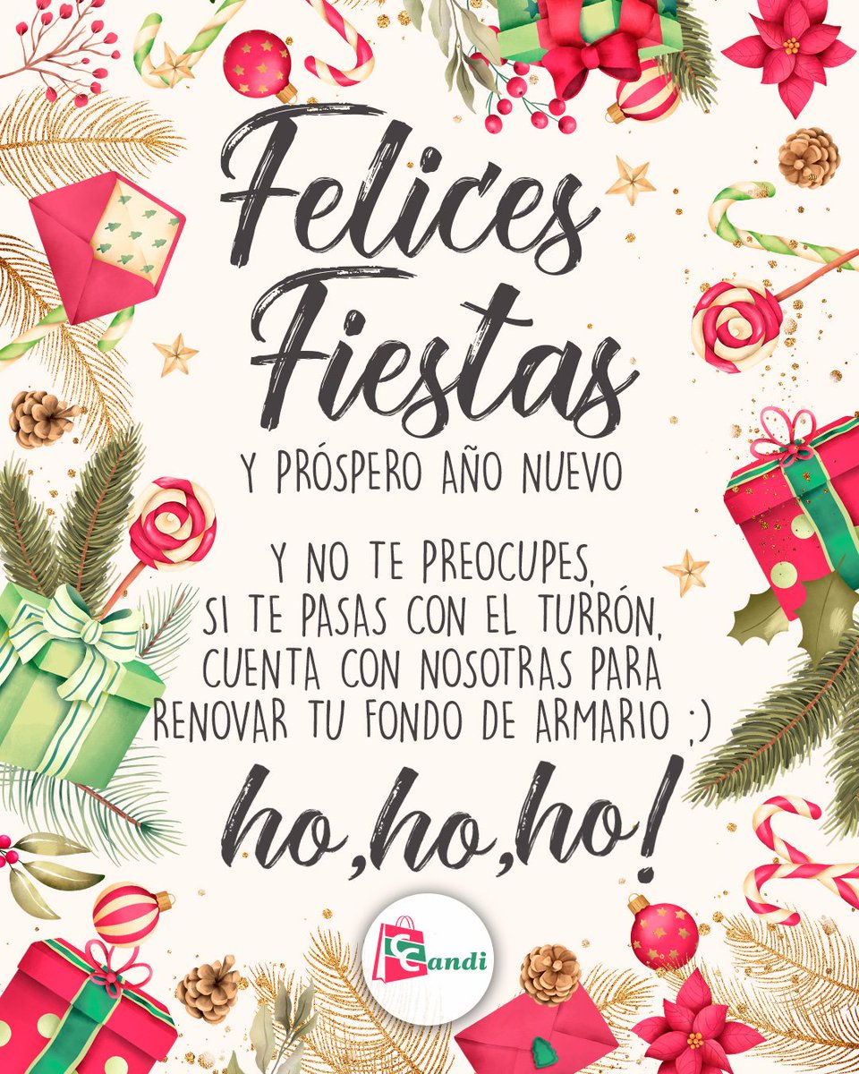 ConfeccionesCnd's tweet photo. 🌟 Disfruta y dale duro a los mantecados y al turron, que cuando quieras darte cuenta ya es San Antón🔥 ¡Felices Fiestas y prospero Año Nuevo! 🥳
#ConfeccionesCandi #Feliz #Navidad #Nochebuena #Nochevieja #Jaén https://t.co/ZgT6Gm4g7y