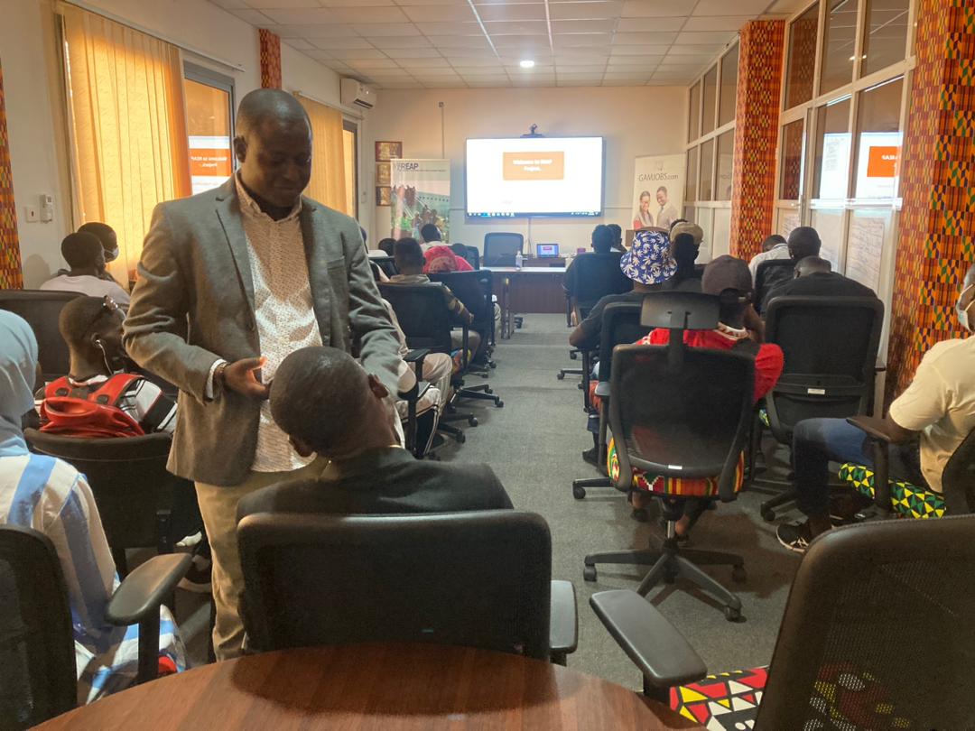 gamjobs's tweet photo. #Gamjobs today organised an orientation meeting for 40+ returnees from WCR, BJL and KM regions. These returnees will recieve personalised support to search and find jobs by our HR experts at NO cost thanks to #MSDG, #GK_Partners. For more info visit: https://t.co/eZsSPZ3yHH https://t.co/wedxC7LAtd