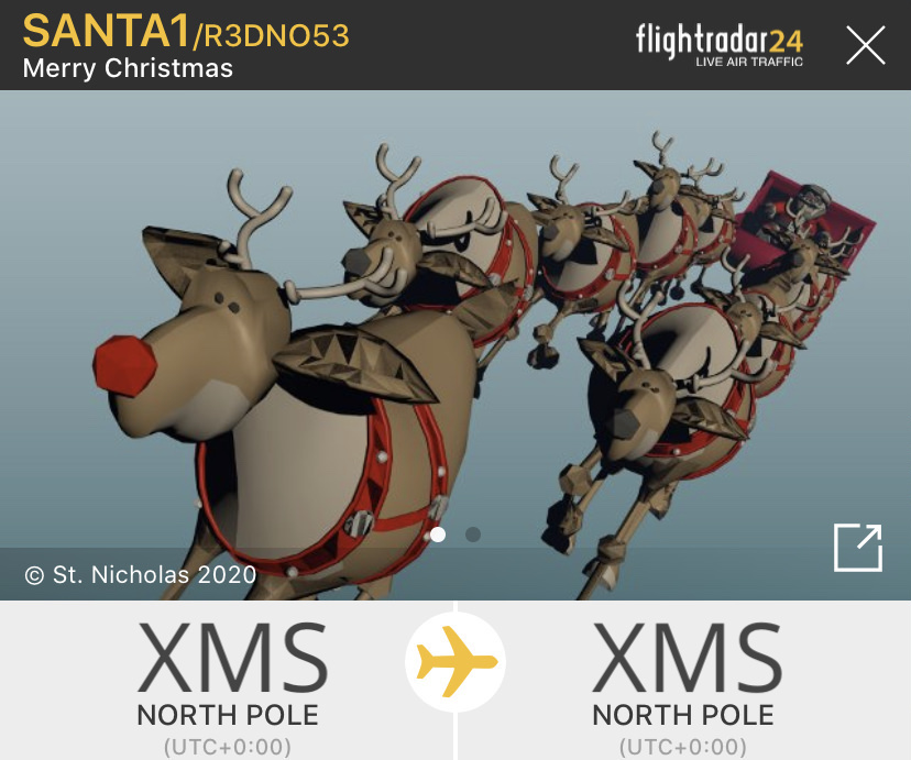 📡🎅 Our Santa tracker returns this year to follow the big man and his reindeer around the world. We’ve received word from the elves in flight dispatch that Santa will be powering on his sleigh at 01:00 UTC on Christmas Eve. flightradar24.com/blog/tracking-…