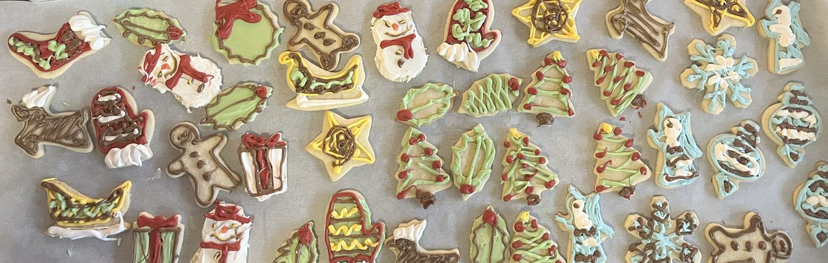 jkmontclare's tweet photo. Kids have been sick at home so to help get them into the holiday spirits, baked &amp; decorated sugar cookies….#2daysbeforechristmas https://t.co/lkteOtbSpY