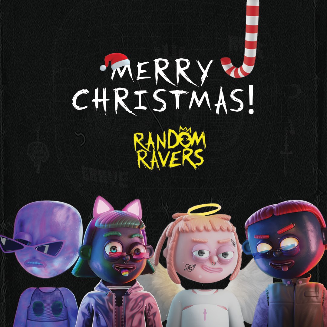 randomraversgg's tweet photo. The Random Ravers wish you a Merry Christmas! 💖

To all those who send GMs every day 🙌

To all those who never stop Untzing with us 🔥

And to all the legends that continue to build in the space! 💫

Merry Christmas!! 🎅🎁

#MerryChristmas #NFTSpace #Degens #RandomRavers https://t.co/CZGTyzr9LX
