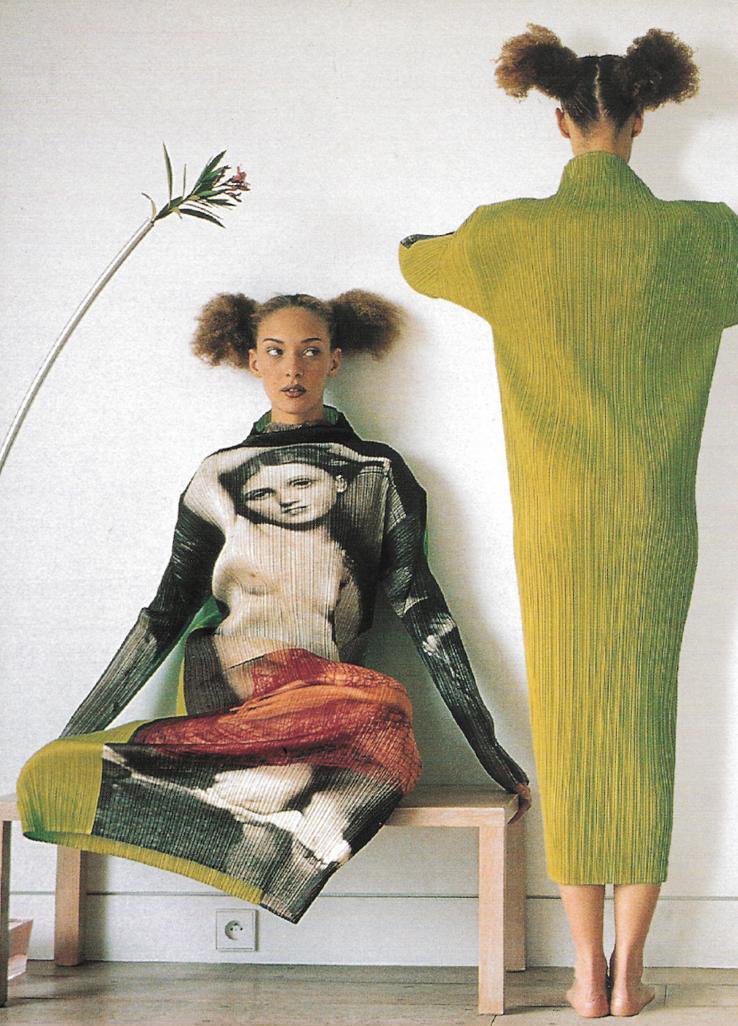 Archive Issey Miyake pieces from the Pleats Please 'Artist Series