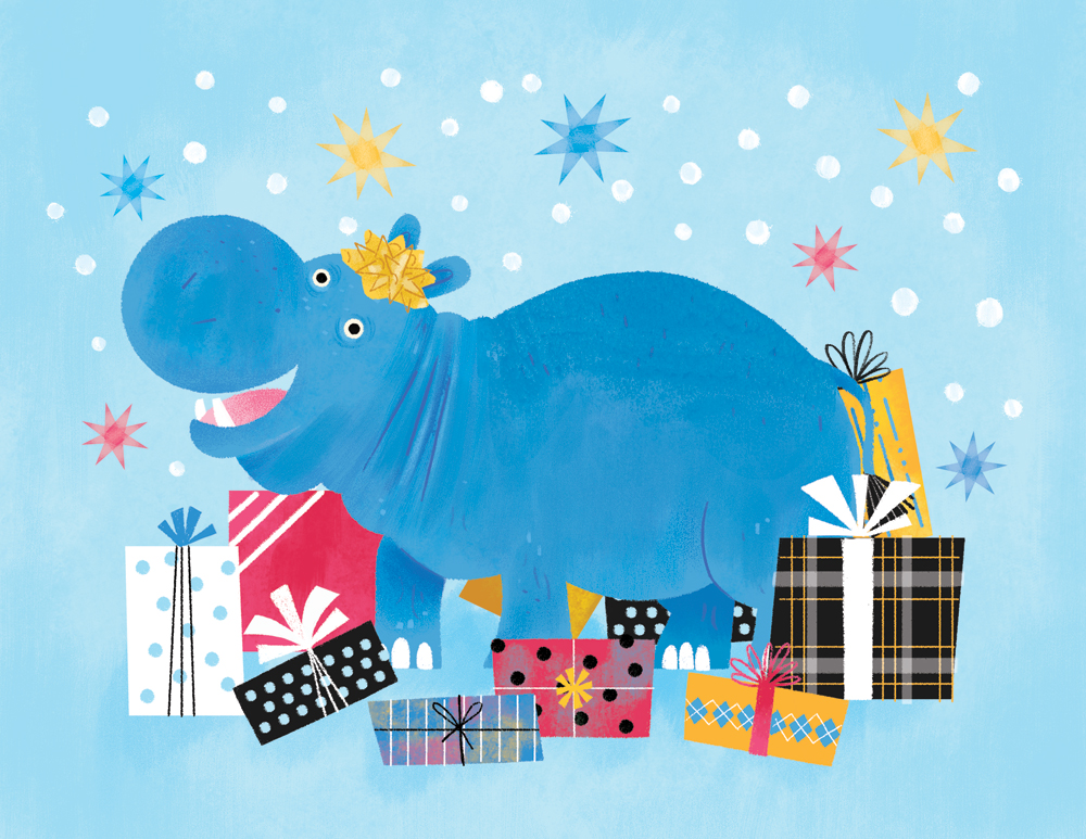 Merry Christmas Eve Eve! I hope you get a hippopotamus this Christmas!