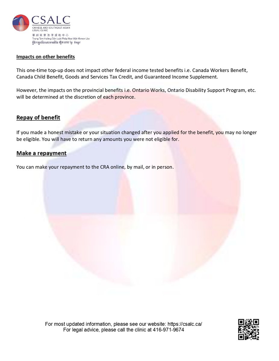 Information on the New Canada Dental Benefit &amp;  Housing Benefit