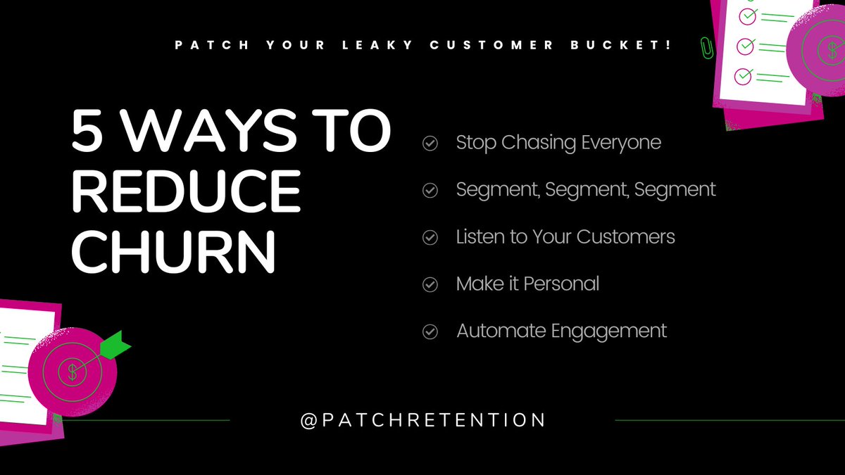 PatchRetention's tweet image. Learn how to take advantage of automation and all the data your marketing team has been collecting to help reduce churn with Patch's easy-to-use Dashboards.

#Patch #PatchRetention #CustomerChurn #churn
#customerdata #ecommerce #shopify #woocommerce 

patchretention.com/blog/5-ways-yo…