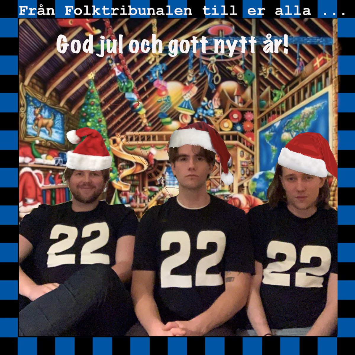 folktribunalen's tweet photo. NYTT AVSNITT!

Julspecialen pratar om året 2022 och året som vi snart går in i. Det bjuds på julklappar, Karl "Kallé" Anka samt våra tankar om Kitten/Mattigol. Dessutom blir det prat om den satta startelvan och landslagsspelaren som Sirius eventuellt var nära att värva 2020! https://t.co/gIuTBBH4Sn