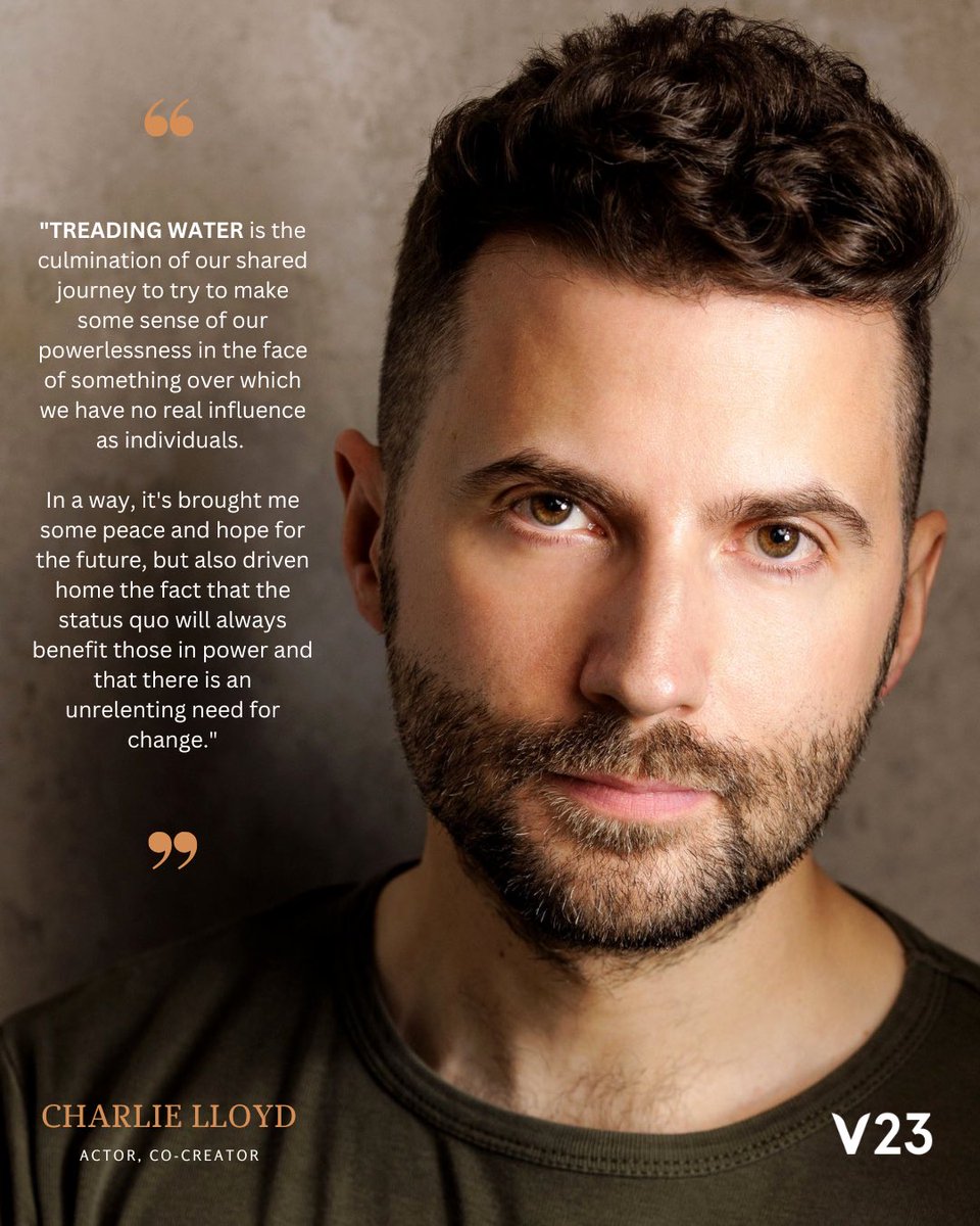 Change starts now 👊🏻
Some words from <a href="/MrCharlieLloyd/">Charlie Lloyd</a> this evening!

Have you got your tickets yet? ✨
#TreadingWater @VAULTFestival 
#climatechange #supportthearts