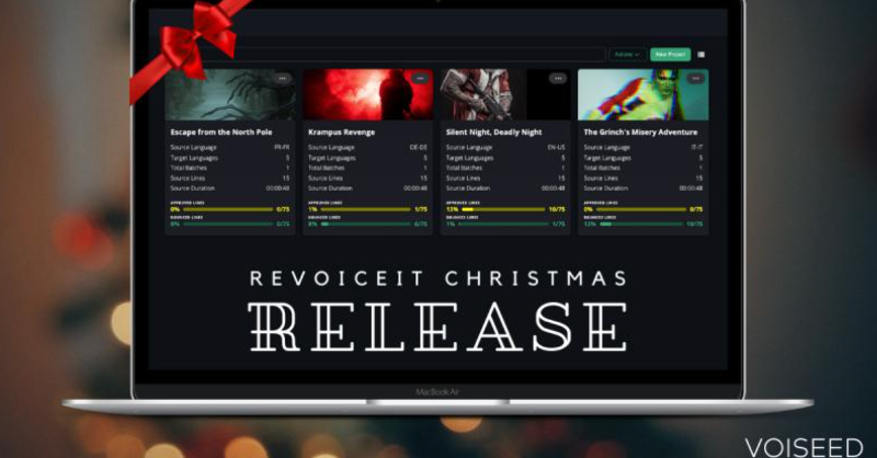 multilingualmag's tweet photo. The Christmas Release of REVOICEIT Beta v0.2 by @VOISEED_AI features brand-new models to better capture the nuances of human speech, plus support for 10 new languages.

#dubbing #speechtechnology #voiseed #speech