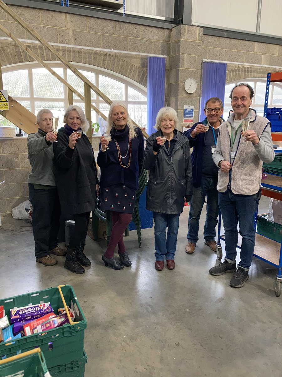 AmandaJStrover's tweet photo. It’s a wrap! Thanks team for helping us finish on time for Christmas. So many are missing from this picture. Special mention to all our warehouse teams, drivers, and centre volunteers and staff. #FoodBankFriday #volunteering https://t.co/ax4ZRWLvZt