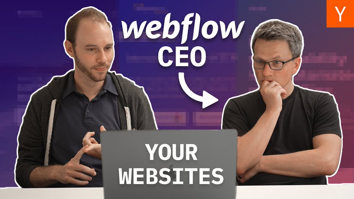 Y Combinator (@ycombinator) on Twitter photo We just published a special ep of Design Review, hosted by YC's <a href="/aaron_epstein/">Aaron Epstein</a>!
Together with <a href="/webflow/">Webflow</a> CEO <a href="/callmevlad/">Vlad Magdalin</a>, they critique the websites of YC cos <a href="/odastudioapp/">Oda Studio</a>, <a href="/FlycodeHQ/">FlyCode</a>, and <a href="/heyartifact/">Artifact</a>— as well as a website from our Youtube audience.
▶️ youtu.be/B2JpZPSHaVM We just published a special ep of Design Review, hosted by YC's <a href="/aaron_epstein/">Aaron Epstein</a>!
Together with <a href="/webflow/">Webflow</a> CEO <a href="/callmevlad/">Vlad Magdalin</a>, they critique the websites of YC cos <a href="/odastudioapp/">Oda Studio</a>, <a href="/FlycodeHQ/">FlyCode</a>, and <a href="/heyartifact/">Artifact</a>— as well as a website from our Youtube audience.
▶️ youtu.be/B2JpZPSHaVM
