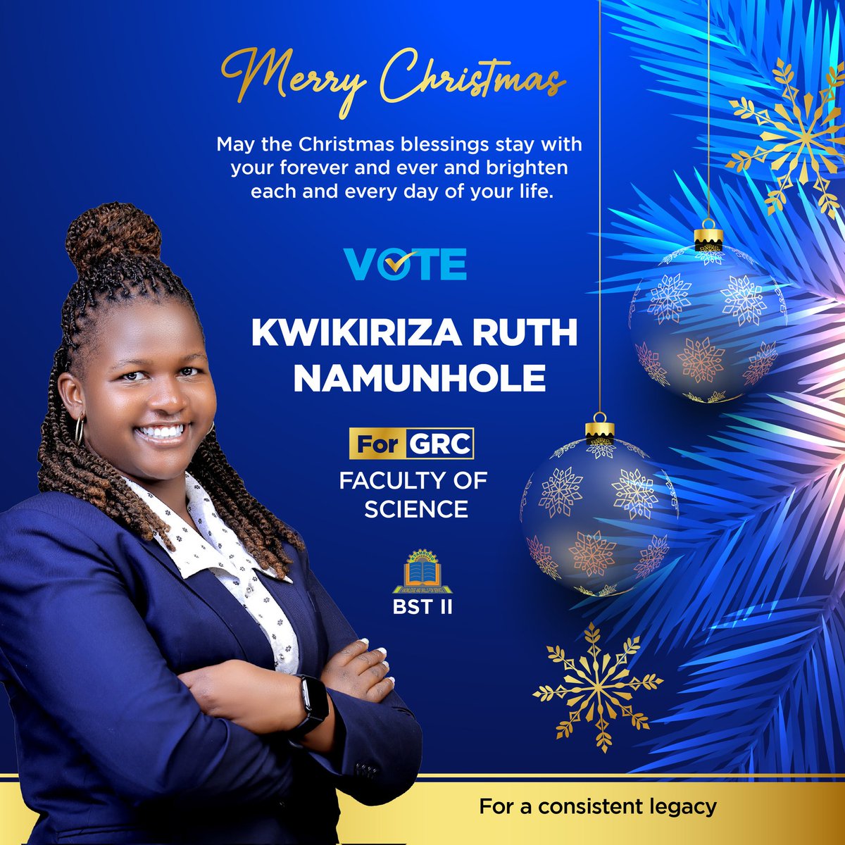 Greetings <a href="/ECKYU2019/">Electoral Comission Kyambogo University.</a> <a href="/STATISTICSAKU/">STATISTICS ASSOCIATION OF KYAMBOGO UNIVERSITY</a> <a href="/KyambogoRugby/">Amara Kyambogo Rugby</a> <a href="/KYUDebate/">Kyambogo University Debate Society</a> <a href="/kyambogou/">KYAMBOGO UNIVERSITY</a> . Merry Christmas and Happy holidays🎉🎉🎉. May the excitement of this season stretch into the New year for you🙏🏼may your life be filled with warmth and good cheer this holiday season🥳🥳🥳.