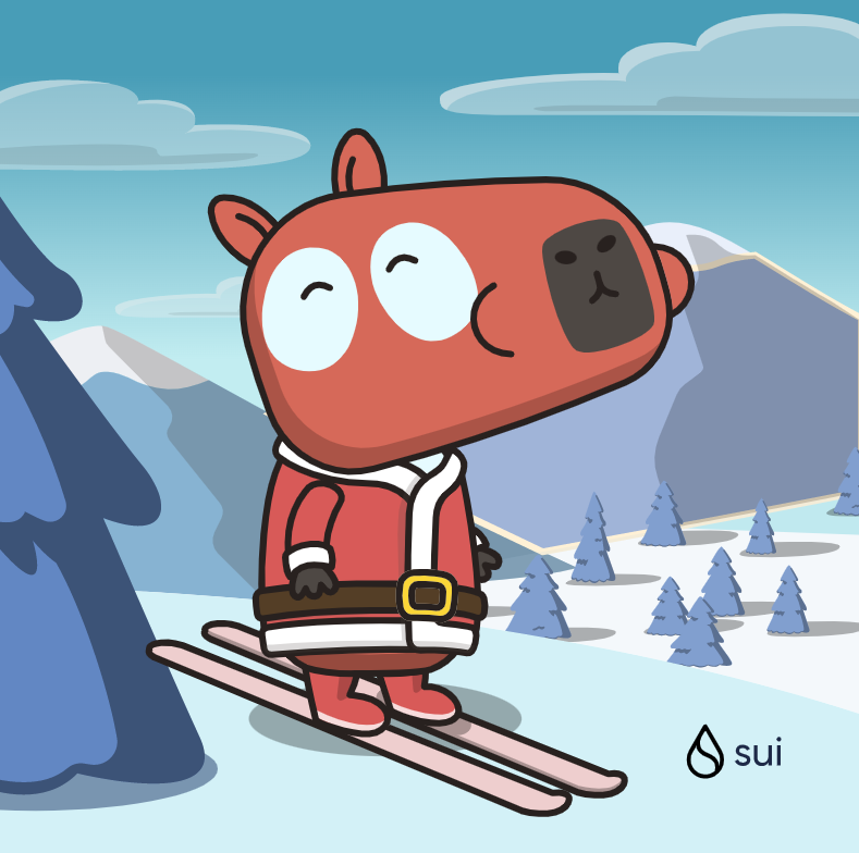 _h1ghrisk's tweet photo. Cappy-Sui: my little Cappy loves this New Year's time when you can ride skis with your cappy brothers and enjoy this atmosphere to the fullest, and then relax in a Wonderful Spa Resort Sui Hotel with unique developers🫶  💫 1/3 
#CapyHolidays @SuiNetwork https://t.co/vNUIlPOA12