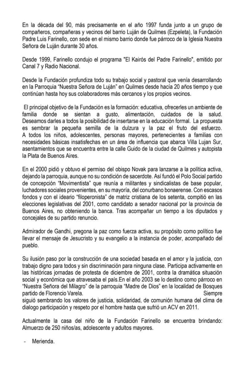PrensaLosPibes's tweet photo. #IniciativaPopular #EstacionFarinello

APOYAMOS LA INICIATIVA PARA QUE LA NUEVA ESTACIÓN DEL ROCA EN QUILMES SE LLAME "PADRE LUIS ÁNGEL FARINELLO"

https://t.co/LffMi7R3uI https://t.co/JwC1PZfUgG