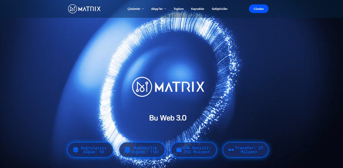 TraderEthem's tweet image. #man 

#matrixalnetwork yapay zeka ve blok zinciri birleştiren açık kaynaklı ve dağıtılmış  bilgi işlem platformudur. 

📍Maks arzı 1 milyar,

📍Dolaşımdaki arzı  214 milyon. 

📍Gördüğü en yüksek fiyat  1,80 $

📍Anlık Fiyat 0.019 $