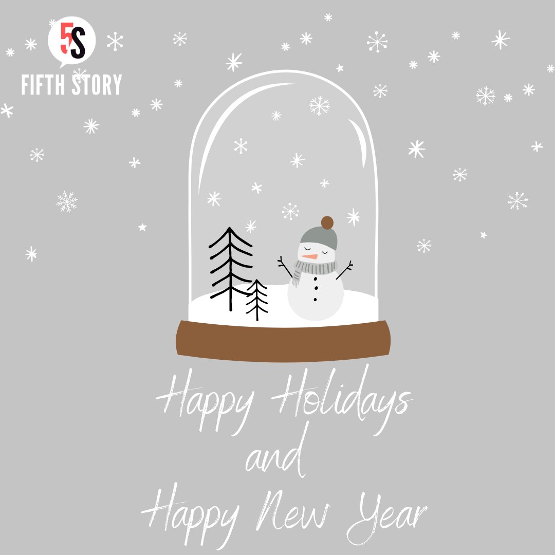 5FifthStory's tweet photo. Happy Holidays and Happy New Year from the team at Fifth Story. https://t.co/yuNwzf6SKm