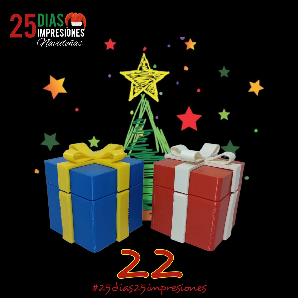 xyzfilaments's tweet photo. Día 2️⃣2️⃣
🌐 Descarga STL: @Cults3D
✍️ Creador: @desktopmakes
🧵 Filamento: TPU #xyzflex
https://t.co/Ur2TOQlSY6
💥Encuéntralo ahora con un 10% de descuento.
#xyzfilaments #impresión3d #25días25impresiones #gift #3despaña #navidad2022 #christmas #santaclaus #3dprinting https://t.co/aQi9NaPpUj