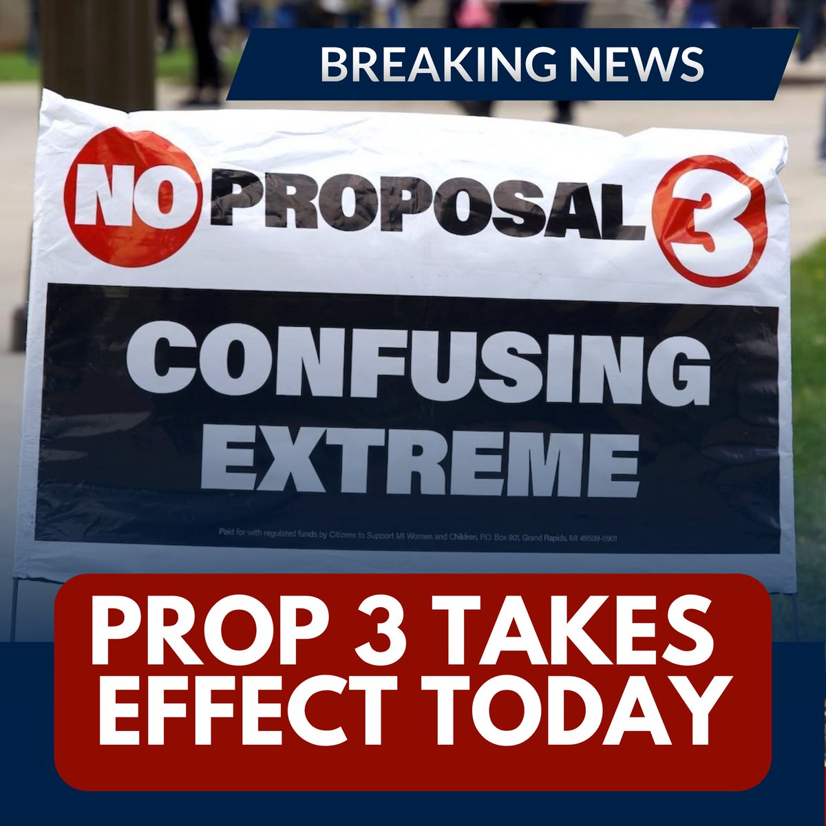 cassidyelaine99's tweet photo. BREAKING: today #Proposal3 has been added to the Michigan constitution.
This proposal will lead to the deaths of many more Michigan children. We will not stop advocating until we reach the day in which every unborn child is protected under the law from abortion. https://t.co/JTMpxC2D13