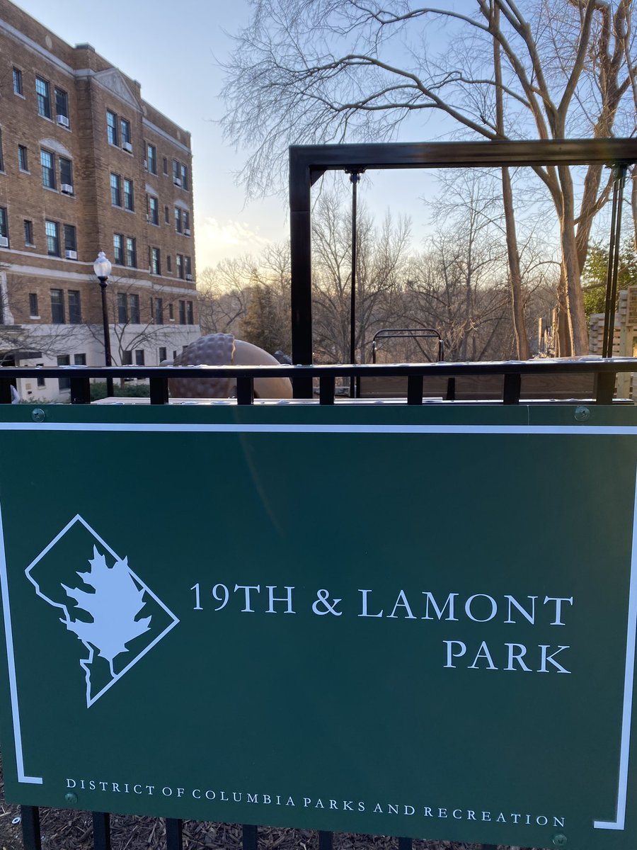 ChelseaANC1D05's tweet photo. Thank you to everyone who made this happen, especially Brent and David at @DCDPR, Andy at @DCDGS, CM @BrianneKNadeau, Jordan Honeyman Landscape Architecture, the construction contractor, and the 500+ neighbors whose input shaped these designs. 💚 https://t.co/xXs5Y6vlI5