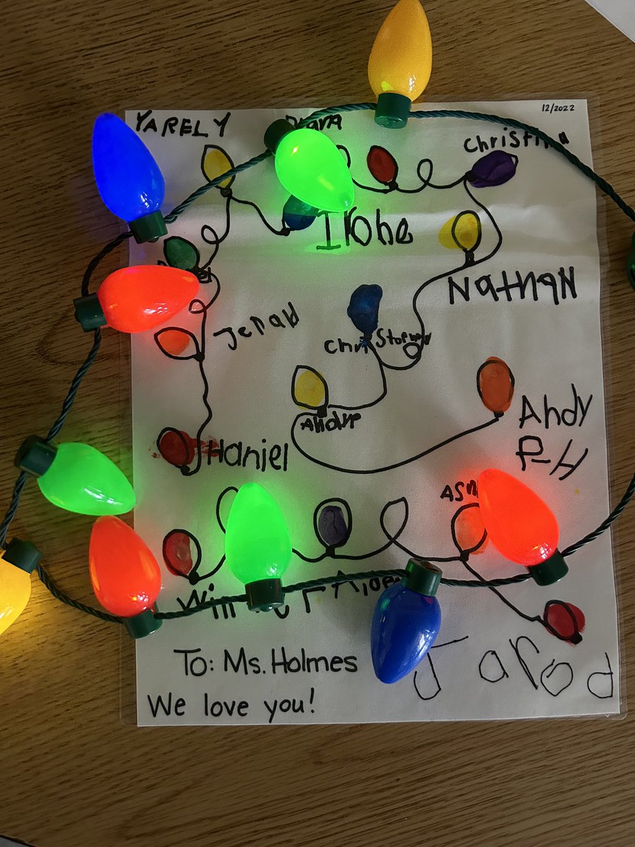 My heart is melting…..my Ss took the time to give me this memory that will last a lifetime!   It warmed my heart.   Thank you to my fabulous kids and partner in crime, <a href="/kiel_mrs/">MrsKiel</a>.  I appreciate you all so much!  Have a wonderful break!  <a href="/CentralSchool33/">Central Elementary School</a>