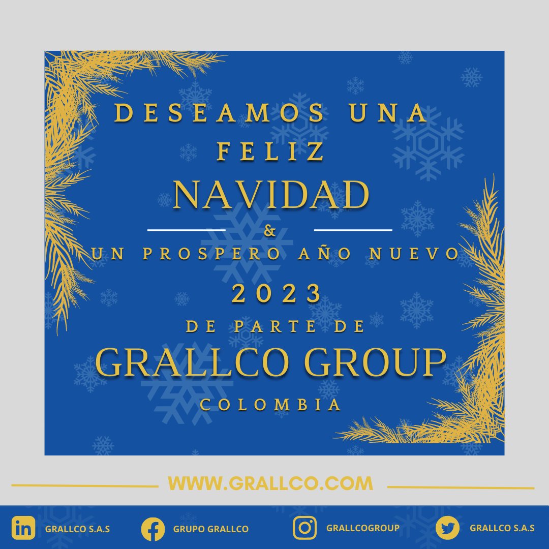 Grallcogroup's tweet photo. ¡FELICES FIESTAS, TE DESEA GRALLCO! 

🎉🎊😁🌎🛳🤝 🌟🎄☃❄

#Logistics #International #Business #Forwarder #InternationalTrade #ColombianLogistics #LogisticsConsulting #Grallco #GrallcoSAS #GrallcoOPL #Grallcofreight #FelizNavidad #MerryChristmas  #FelizAñoNuevo #HappyNewYear https://t.co/oJdcvPuJIP