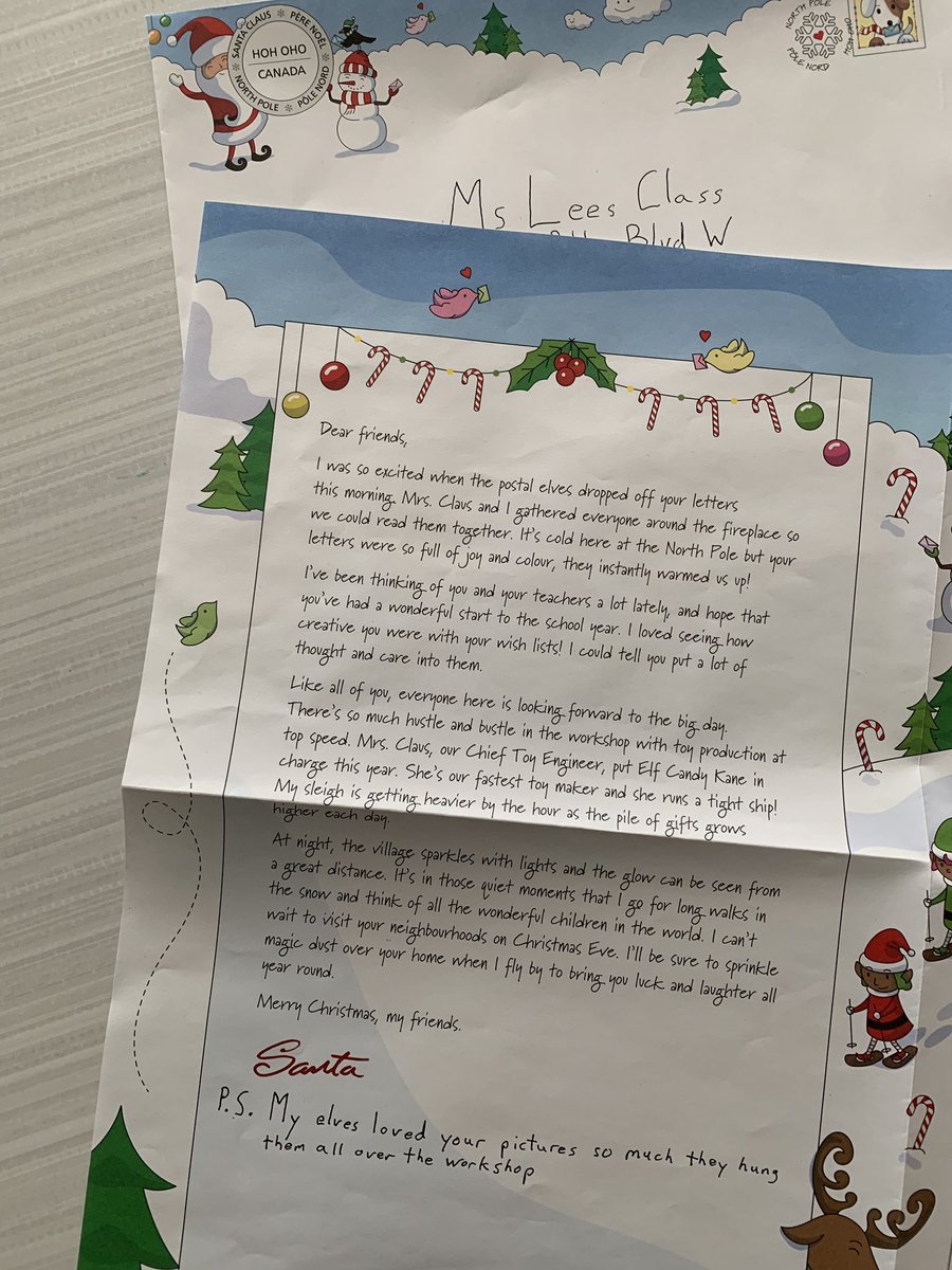 And that’s a wrap! Today was full of carolling, movies, snacks, and play! We also read our letter from Santa! Thanks <a href="/canadapostcorp/">Canada Post</a>

After the longest week of indoor recess, it’s finally Christmas break!!