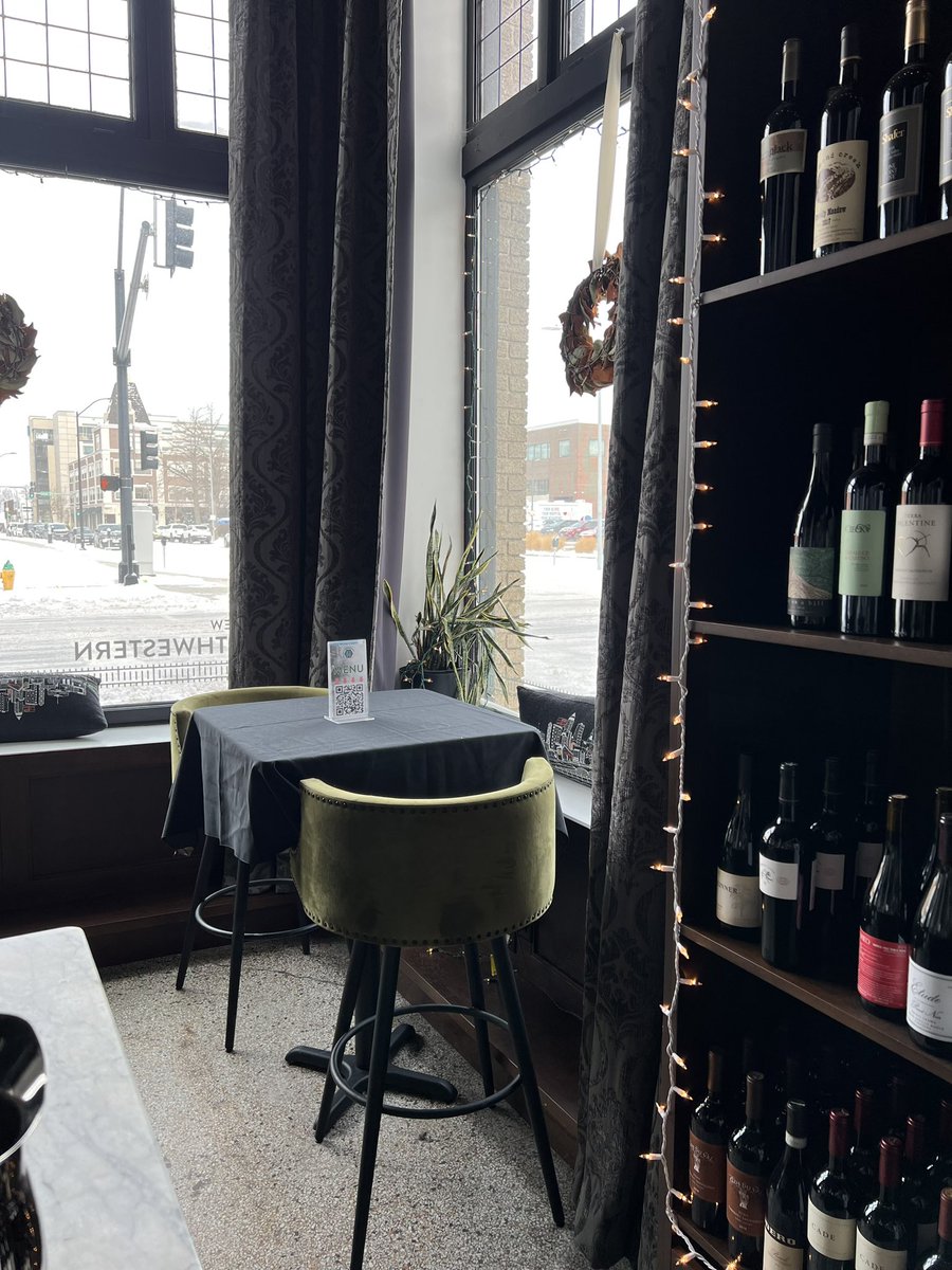 NewNorthwestern's tweet photo. The weather outside is frightful, but our cocktails are so delightful! 

We are open our regular hours today. Take a cocktail break while you’re shopping! 

#thenewnw #happyholidays #friday #happyhour #winebytheglass #craftcocktails #warmdrinks #coldweather https://t.co/qpSopRqRtq