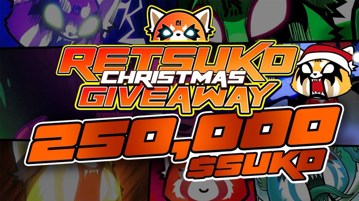 Merry $SUKO 250,000 Christmas Giveaway ❄️⛄️🎄 

Our mod team will be watching the chat and will choose one lucky winner on Christmas day to receive 0.25%

Based On: 
- MOST ACTIVE IN CHAT
- BIGGEST SHILLER
- ACTIVE RAIDER
- CREATIVITY 

Merry Christmas Ya Filthy Animals 🦊