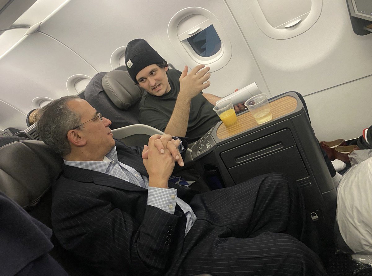 WSBChairman's tweet image. The former CEO of FTX, Sam Bankman, who stole 10 billion dollars, claimed on Twitter Spaces he had less than $100,000 in his bank account. 

Yet, he just paid his $250m bail and is flying first class. Make it make sense.