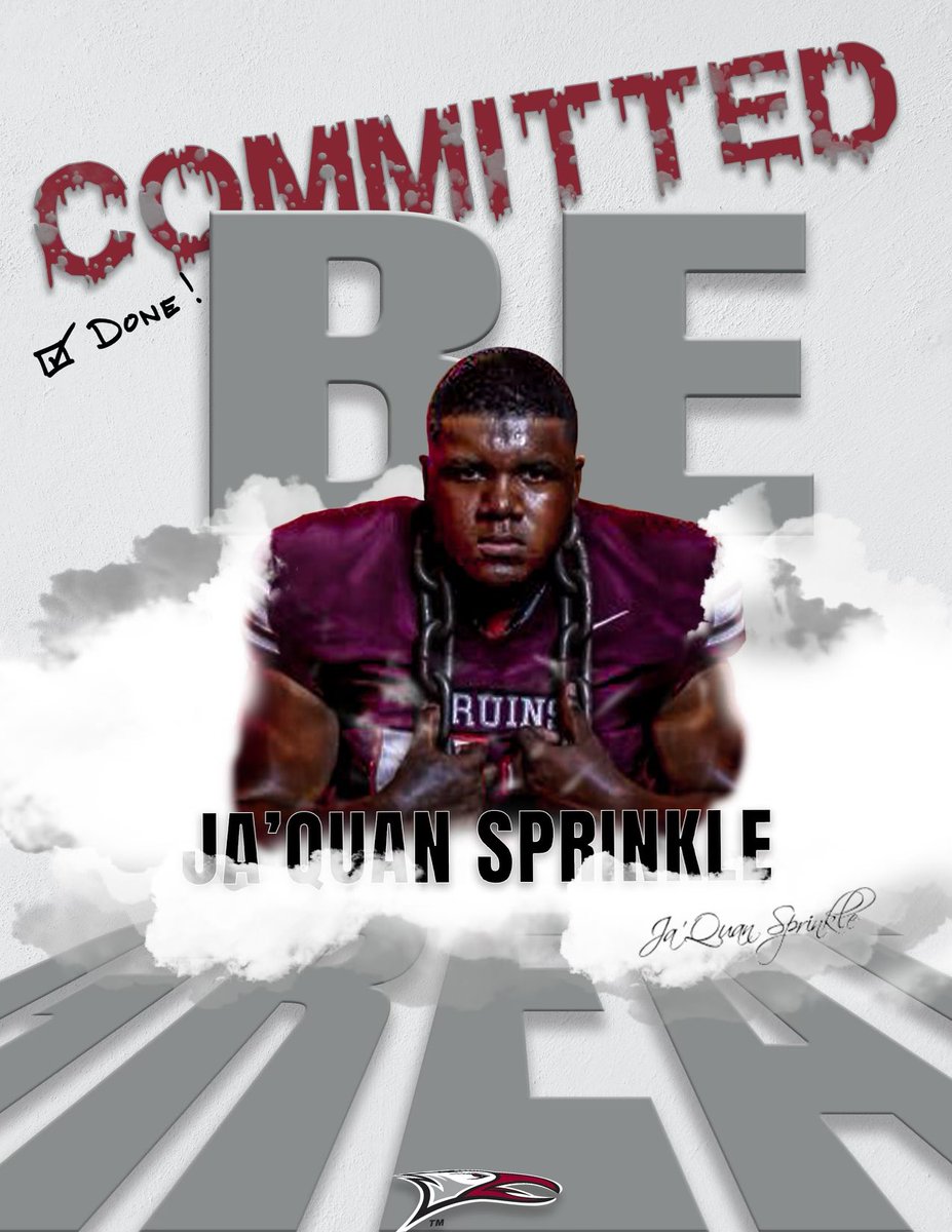 Ja’Quan Sprinkle (@sprinkleja) on Twitter photo 🦅🦅All ways dreamed about this day as a kid and it’s here. Beyond blessed to say I’m 100% committed to <a href="/NCCU_Football/">NC CENTRAL FB | 🦅🏆🦅</a> <a href="/CWilliams8076/">Cedric Williams</a> <a href="/CartersTheory/">Coach Chris Carter</a> <a href="/coachjaylev87/">Jayson Leverett</a> <a href="/CoachRommieDubb/">Coach Rommie Williams</a> <a href="/OWHSFootball/">Orangeburg Wilkinson Football</a> 🦅🦅All ways dreamed about this day as a kid and it’s here. Beyond blessed to say I’m 100% committed to <a href="/NCCU_Football/">NC CENTRAL FB | 🦅🏆🦅</a> <a href="/CWilliams8076/">Cedric Williams</a> <a href="/CartersTheory/">Coach Chris Carter</a> <a href="/coachjaylev87/">Jayson Leverett</a> <a href="/CoachRommieDubb/">Coach Rommie Williams</a> <a href="/OWHSFootball/">Orangeburg Wilkinson Football</a>