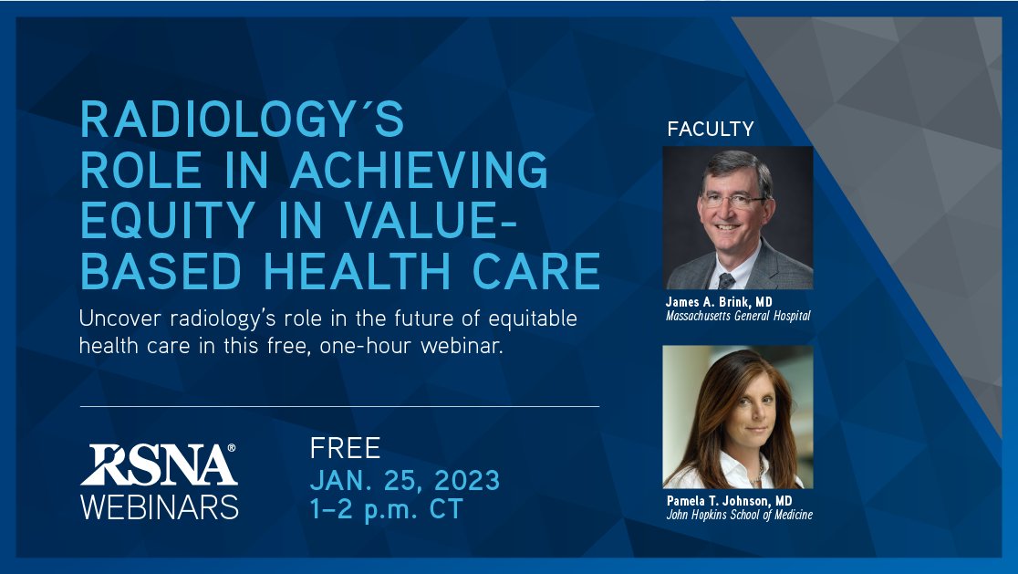RSNA on Twitter "Join us Jan. 24 for a RadHealthEquity webinar