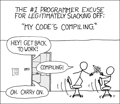 I remember laughing at this around 20 years ago. Thinking we were lucky life was not like that anymore.

But I have stopped laughing... 
This has become waay to real again.

#xkcd #coding #DX
