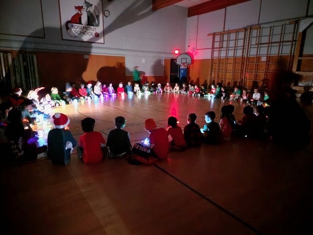 RosemontCBE's tweet photo. The Skulk Buddies (Rm 1, 5, 6 and 8) learned about Winter Solstice through the lens of sky science &amp; Indigenous ways of knowing. It culminated with a candle lighting circle &amp; reflection time accompanied by the instrumental version of Huron Carol.#weareCBE https://t.co/AsdQzo93WT