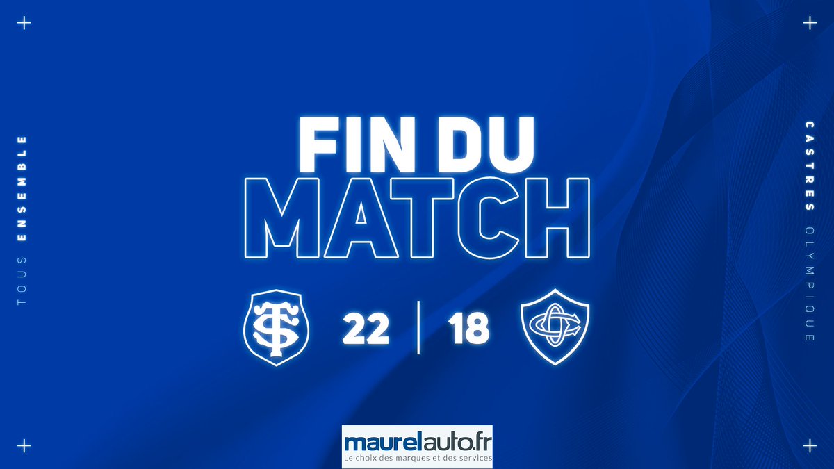 CastresRugby's tweet photo. C'est terminé dans ce derby ! Malgré un très bon match de nos castrais, nos Olympiens s'inclinent sur le score de 22-18 et prennent 1 point de bonus défensif.
Merci à tous nos supporters présents au stade ! 💙 
𝗧𝗼𝘂𝘀 𝗘𝗻𝘀𝗲𝗺𝗯𝗹𝗲
#TeamCO #BoxingDayRugby #STCO https://t.co/jGZO9Ah9mh