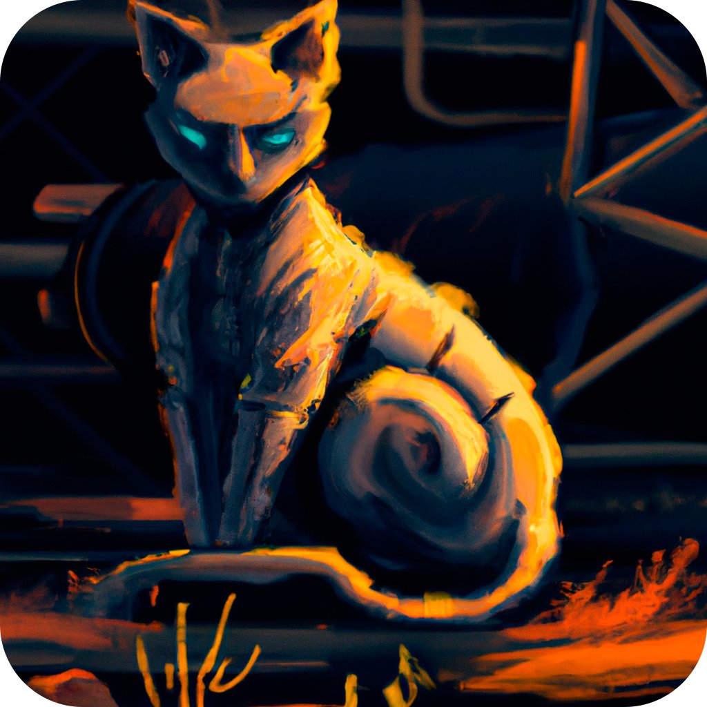Techy_Cat's tweet photo. FACILITY WATCHMAN CAT
(Radioactive arc)

A Universe of Cats #NFTCollection
Assisted by DALL·E 2.
#AIArtwork #cyberpunk #storytellingnfts https://t.co/njx1NPmRaH
