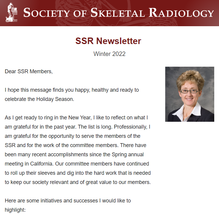 Society of Skeletal Radiology tweet media