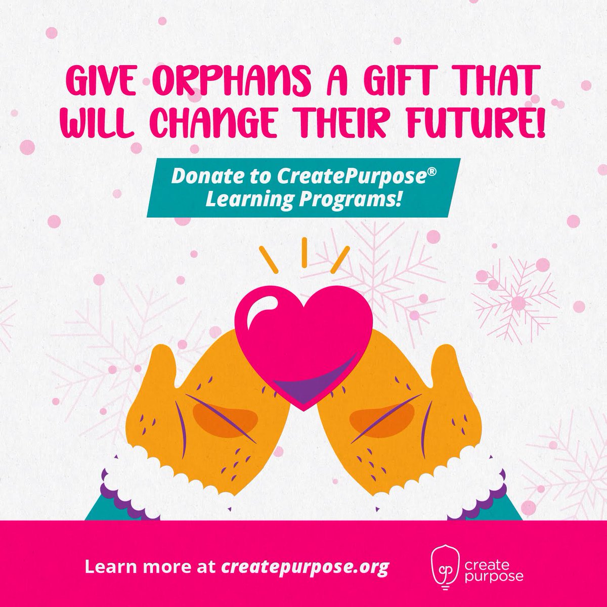Tis' the season of giving🎁, and what better way to show your #love💜 and compassion🤲 than by supporting orphaned children? Help us tell them this #Christmas🎄🎅🏻 that they are not alone and their future is full of hope and possibility.✨👉bit.ly/3txRJFl