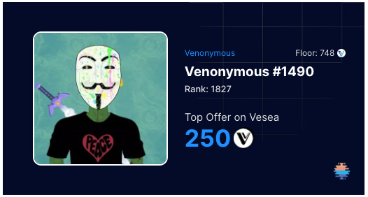 SillyOnion972's tweet photo. 🚨🚨
Haven't done a twitter giveaway in forever so for the holiday season I'd love to hook a #VeFam member up with a sick ass Venon!!

- Like 👍
- Retweet 🔁
- Be following @VenonymousV 

Winner will be chosen on Christmas day! 🎄
#VeChain #VET $VET #VeChainHasNFTs #VechainNFT https://t.co/zvcMUAp3MU