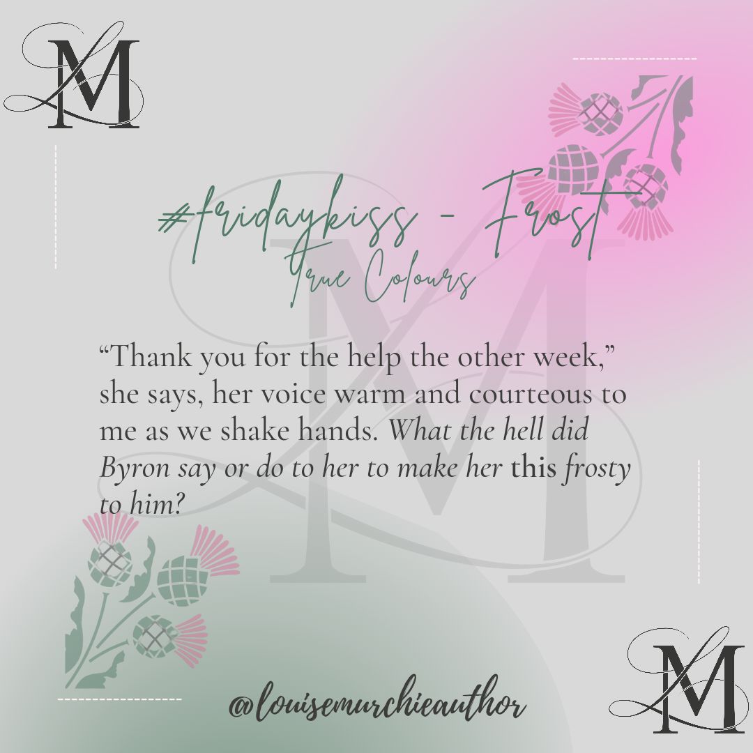 murchie_louise's tweet photo. In #truecolours Stevo encounters Rosie, whose frosty reception of Byron makes Stevo wonder, just what the hell he did to deserve it?!
#fridaykiss #soulsongduology #comingsoon #tangodownworld #secondchanceromances #scottishromances #maturecharacters #litbeginsat40 https://t.co/AS0oFnpSN9