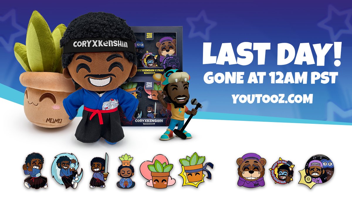 LAST DAY. EVERYTHING GONE AT MIDNIGHT! youtooz.com/collections/co…