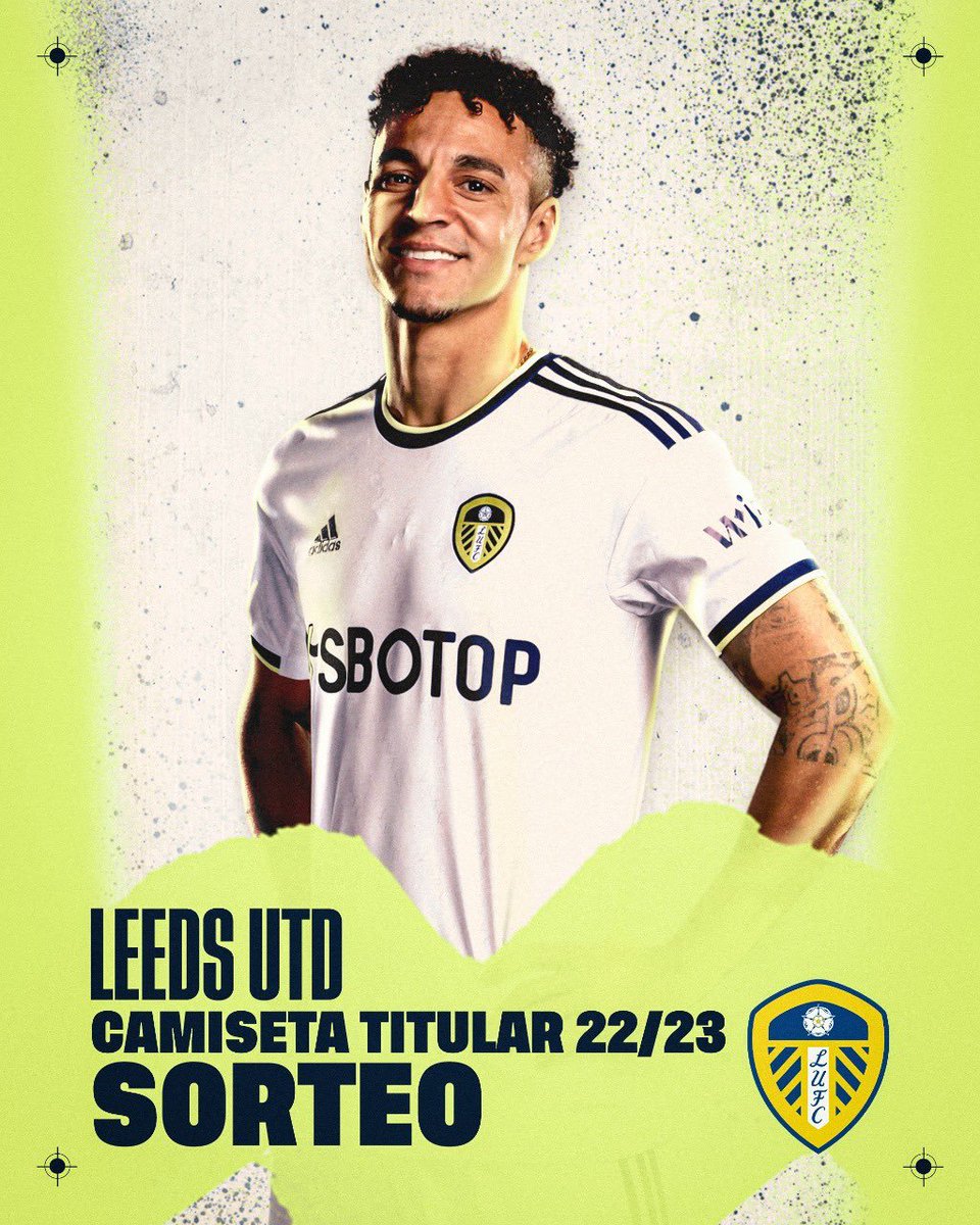 TorresErwerle's tweet photo. SORTEO CAMISETA LEEDS UNITED 

1. Dale RT y LIKE a este tuit. 
2. Sigue a 
@TorresErwerle y @LUFCes

¡El ganador será anunciado el próximo 1 de enero! https://t.co/uXjxU0y7nS