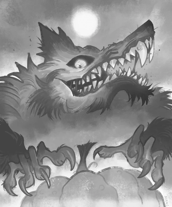 (2/2) lots of monsters but drawing monsters just gives me so much dopamine 