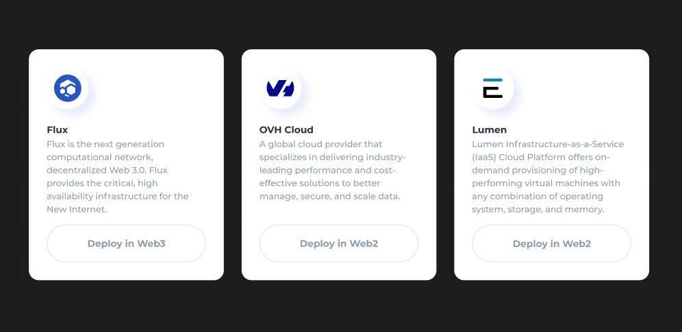 cypherpunkX's tweet photo. In the new year #Flux will bring the ability to deploy and transfer to #Web3 and #Web2 with load balancing between them. Think about that, the power of both worlds; right at your fingertips. We are just getting started. Build the future, today! #blockchain #CloudComputing $Flux https://t.co/lrRumLeQ4m