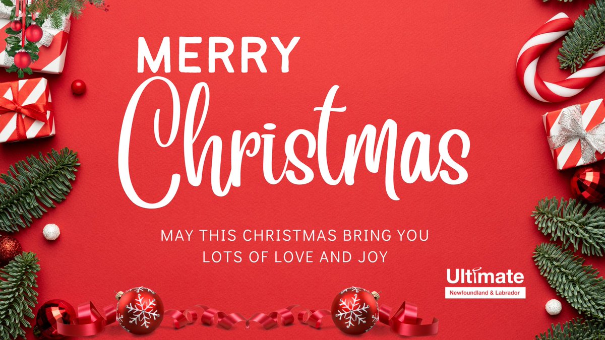 NL_ULTIMATE's tweet photo. From #ultimatenl to you, we want to wish you a Christmas that’s merry and bright! Hope you have a great holiday season with family and friends filled with love and joy.  

#merrychristmas from Ultimate Newfoundland and Labrador. https://t.co/RYhq46dILp