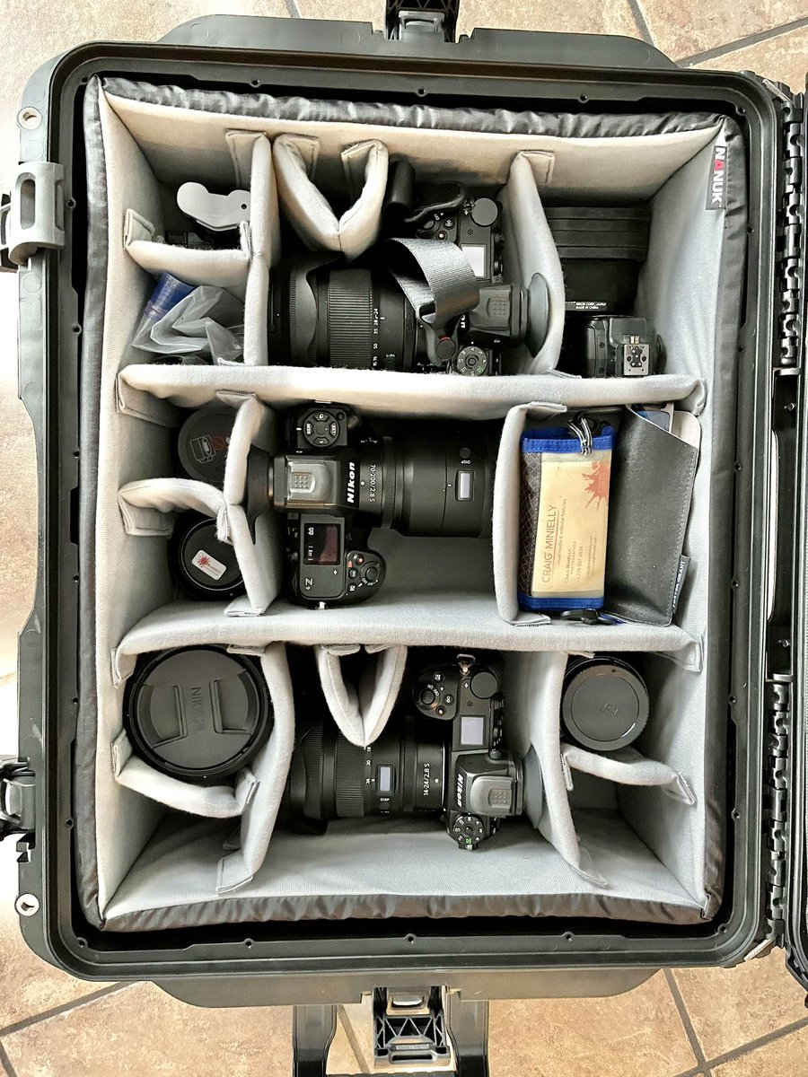 craigminielly's tweet image. Big shout out to @nanukcase for their amazing quality cases - made in 🇨🇦! Here my 955 set up for my film stills work on set, with my three cameras, lenses &amp;amp; laptop all safety stored and organized for easy access in the dark or the usual chaos on set. #cameratips #nikonambassador