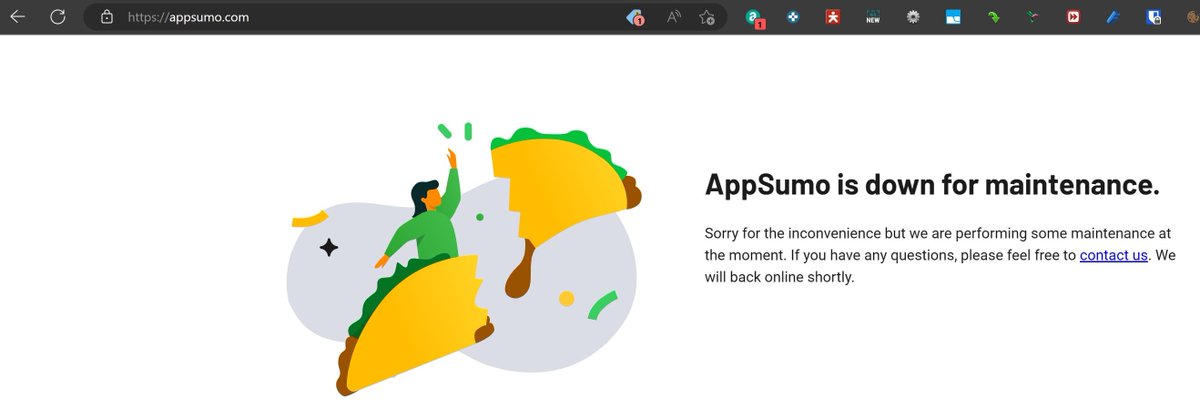 AppSumo is down for maintenance