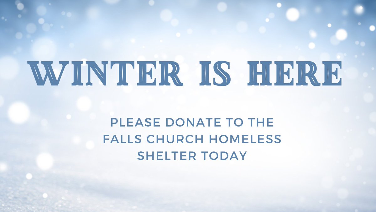 As the temperatures drop, please consider making a donation to the Falls Church Homeless Shelter today. Thank you! 
fcshelter.org/donate/