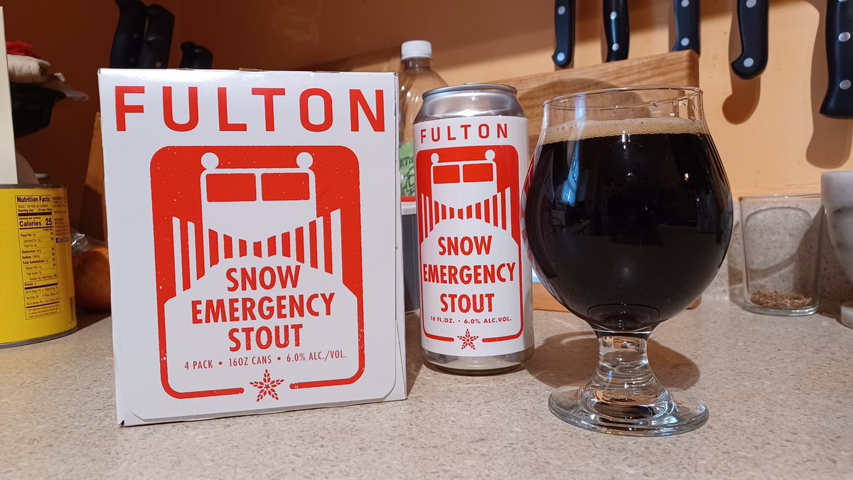 chopandbrew's tweet photo. Seems fitting for a bonkers-ass winter storm weekend in MN. S/O @fultonbeer #fultonbeer @PShorelunch https://t.co/2OJ9WW0OHV