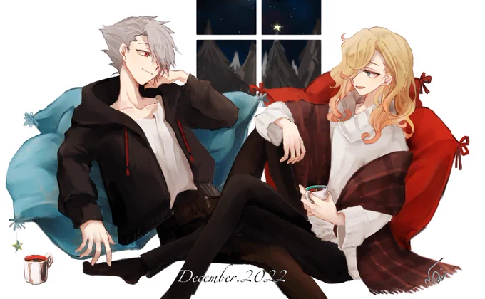  merry christmas(これは12月を擬似ったオリキャラくん) 